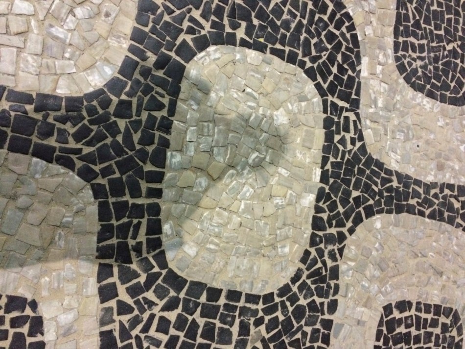 Tessellation shown in this pavement mosaic from Rio de Janiero, Brazil. 