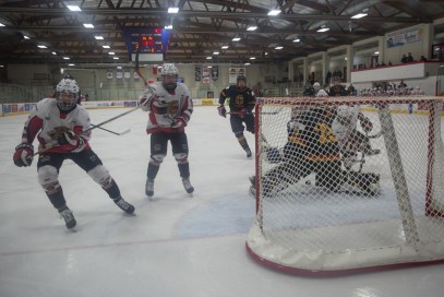 Cariboo Cougars take a three goal lead over the German U17 National team.