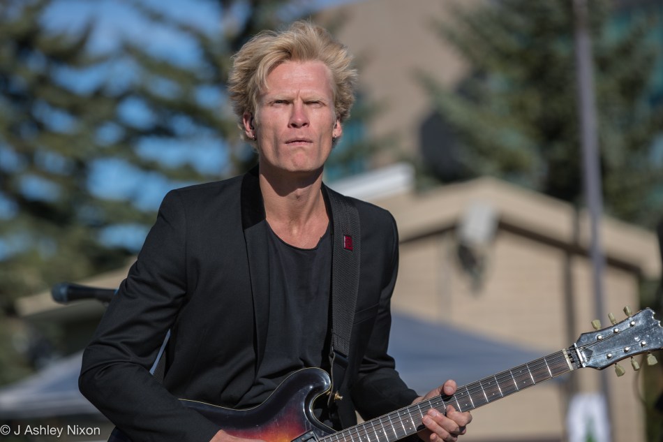 Ryan Guldemond performing with Mother Mother at #Ufest2016, the entertainments start-up for the new academic year at Mount Royal University, Calgary. © J. Ashley Nixon
